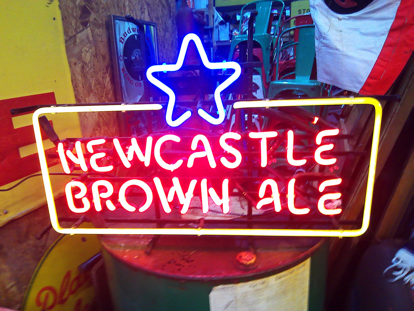 Newcastle Brown Ale neon light