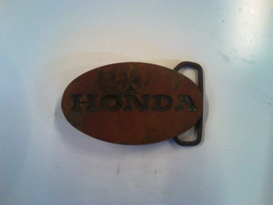Honda vintage brass belt buckle