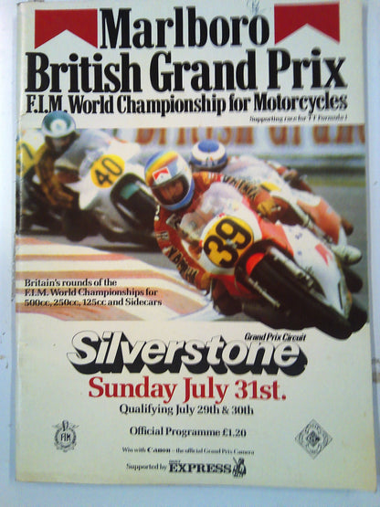 Set of Marlboro British GP and TransAtlantic Trophy programme guides
