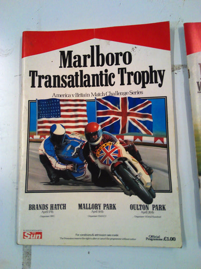 Set of Marlboro British GP and TransAtlantic Trophy programme guides
