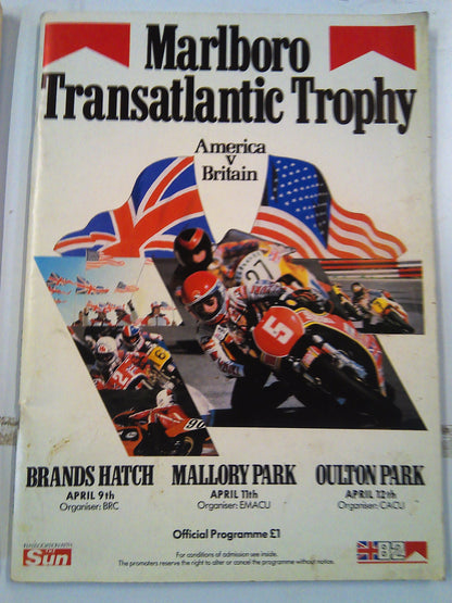 Set of Marlboro British GP and TransAtlantic Trophy programme guides