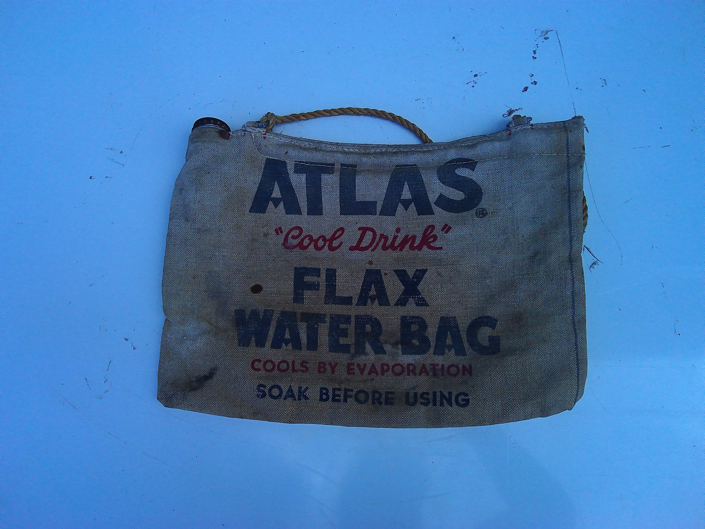 Vintage Atlas Flax Water Bag
