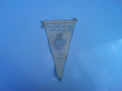 Real Moto Club de Cataluna vintage pennant