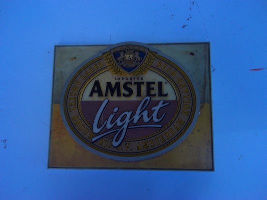 Amstel Light vintage plastic box sign