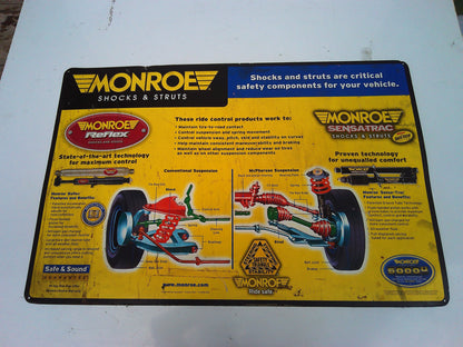 Monroe shocks and struts metal sign