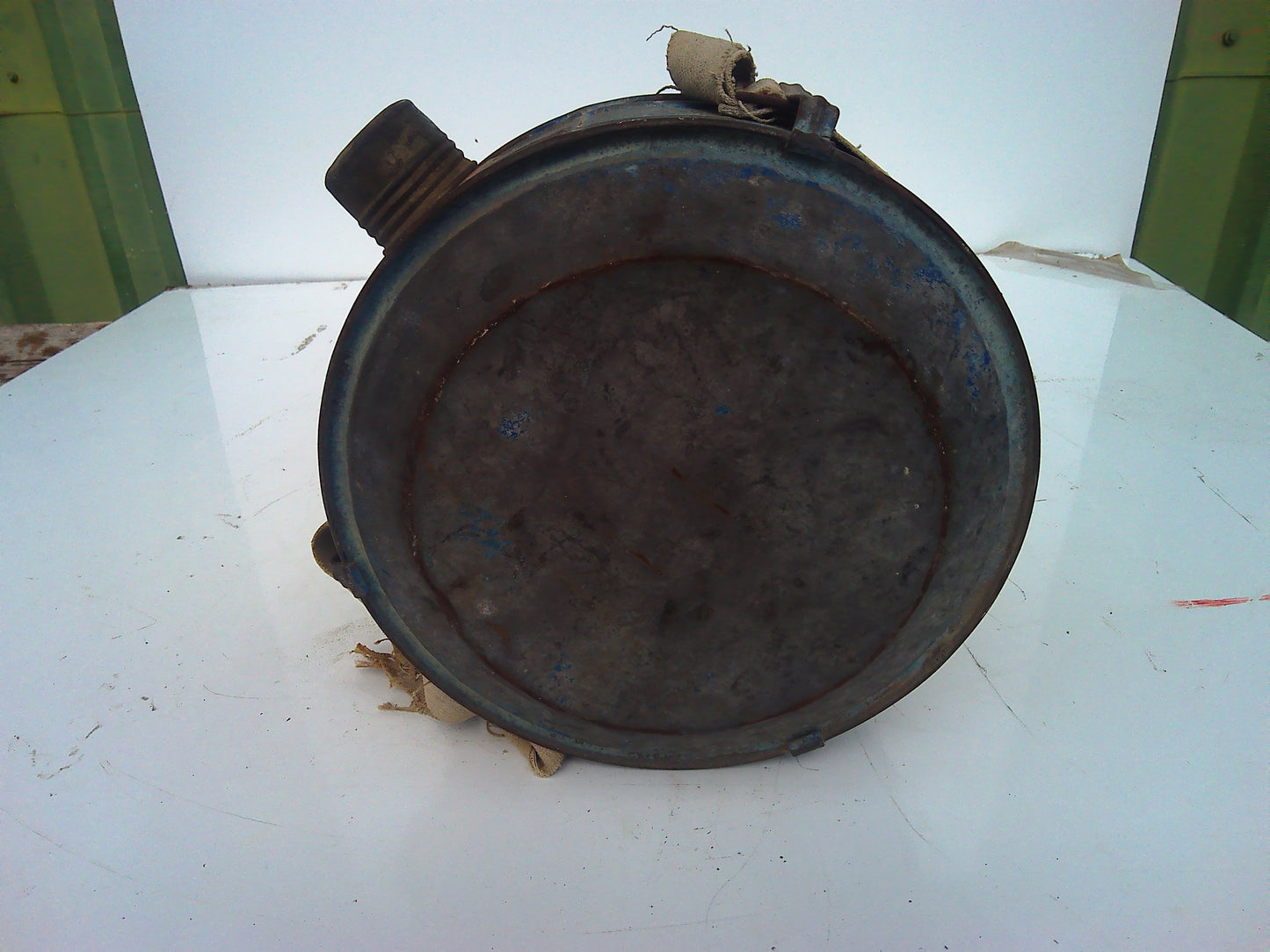 Vintage metal water bottle