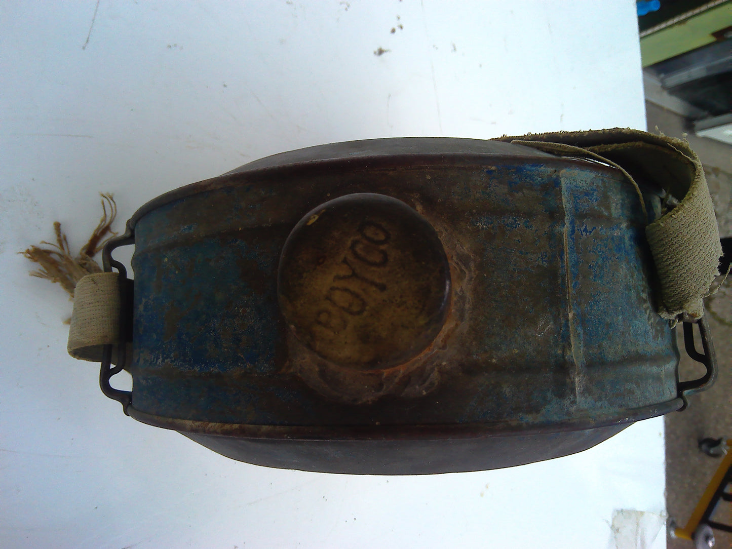 Vintage metal water bottle