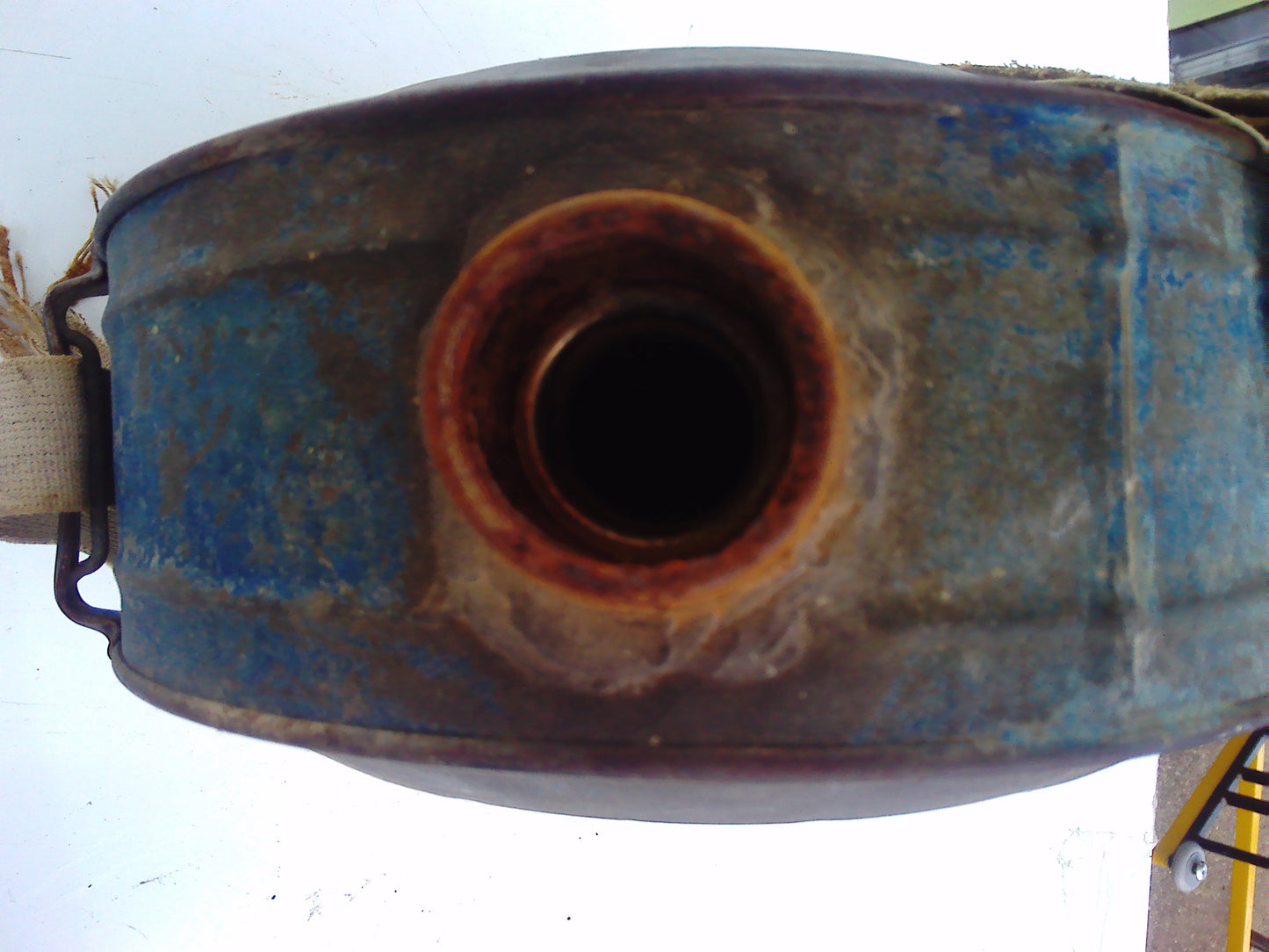 Vintage metal water bottle