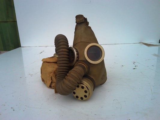 NOS Vintage 1940s rubber gas mask