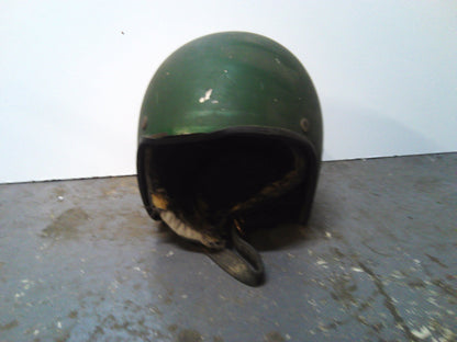 Vintage green cork helmet