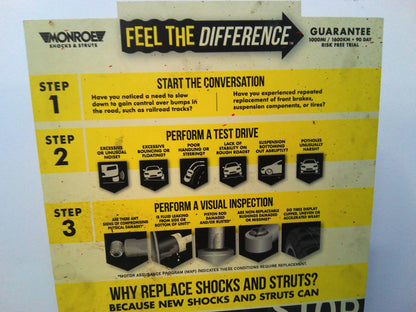Monroe Shocks and Struts demonstration stand