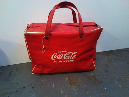 1960s Drink Coca Cola red vinyl cool bag
