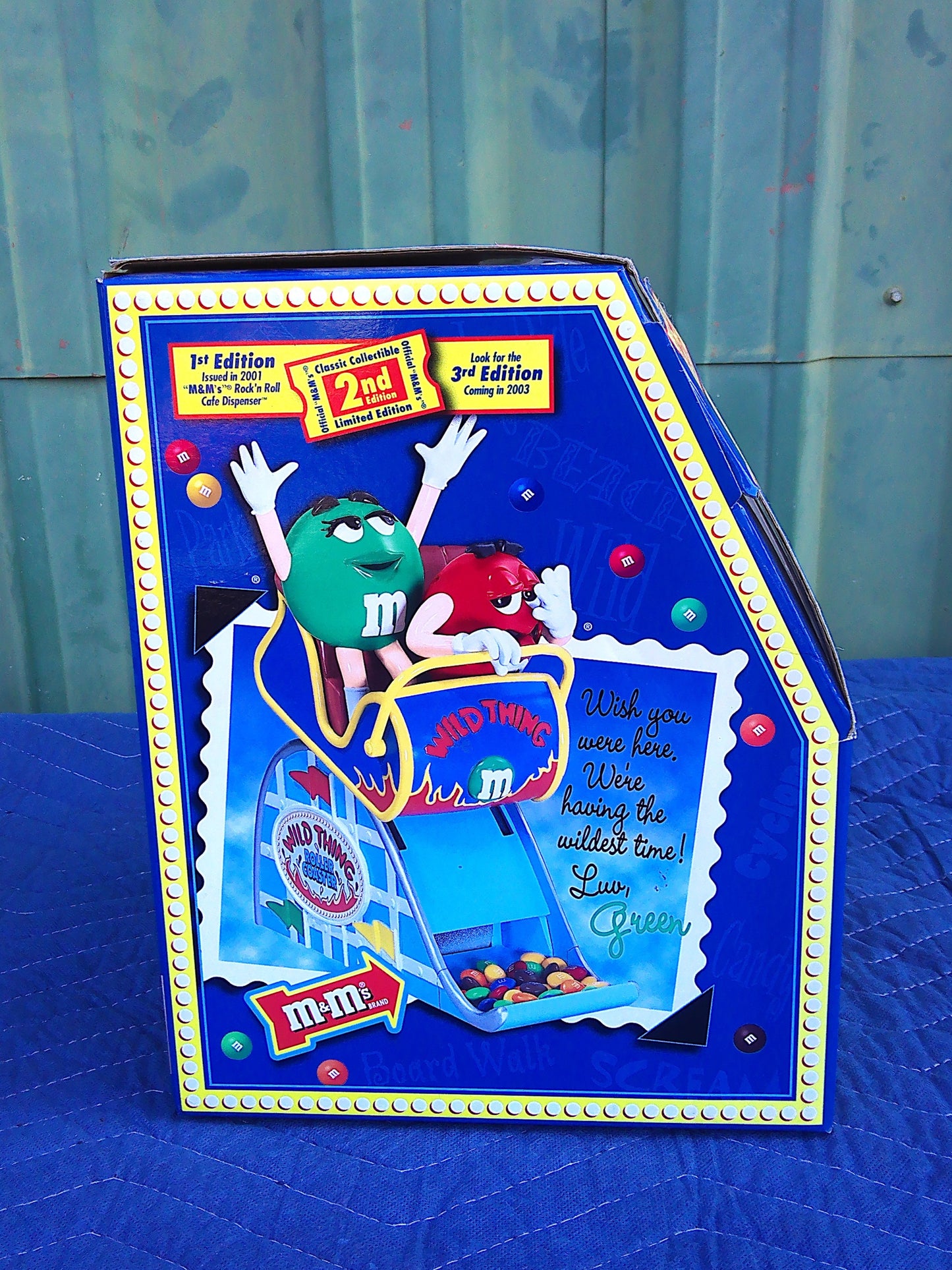 NOS 2002 2nd Edition M&Ms Wild Thing candy dispenser