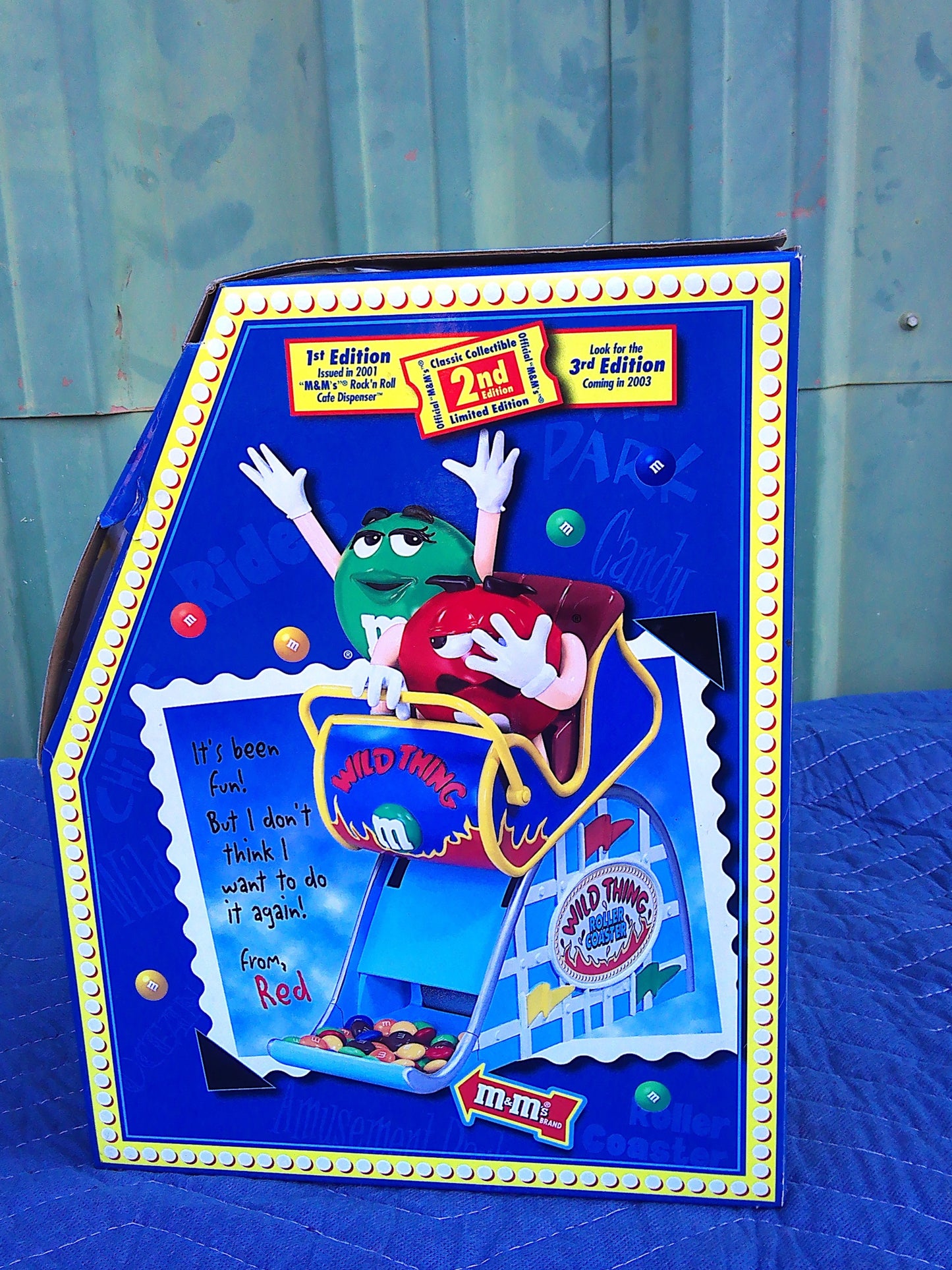 NOS 2002 2nd Edition M&Ms Wild Thing candy dispenser