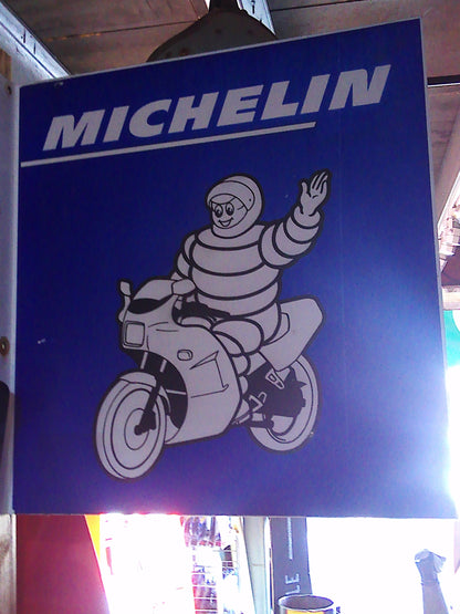 Metal Michelin dealer sticker tin sign