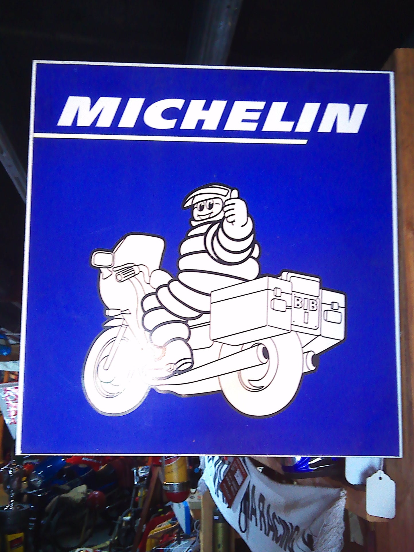 Metal Michelin dealer sticker tin sign