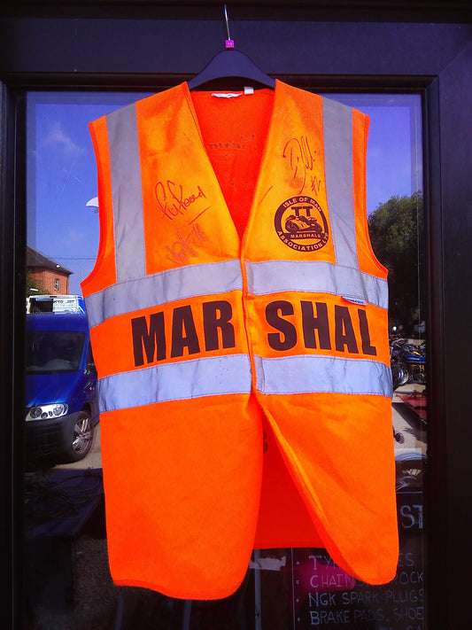 TT/MGP legends signed Marshall vest