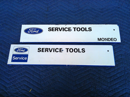 Set of 2 Ford Service Tools vintage metal signs