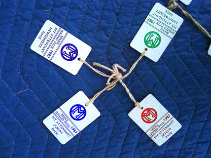 Vintage 1983/87 MGP isle of man wooden passes assortment