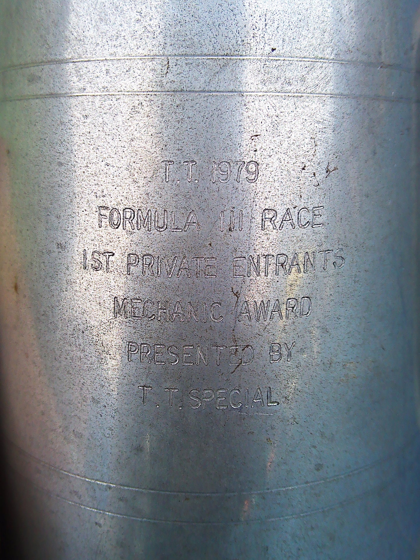 1979 Formula 2 Mechanic's award by TT Special metal Tankard