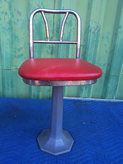 Set of 5 1940s/ Civil Rights Era vintage parlour style swivel stools