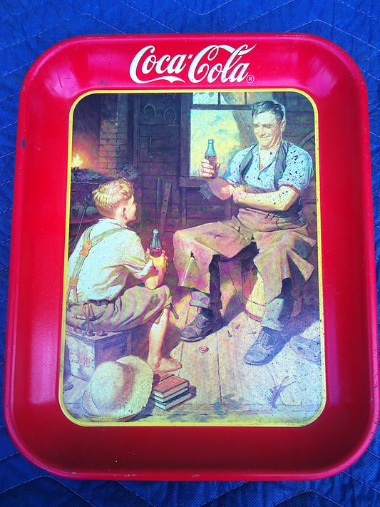 1987 vintage Coca Cola serving tray