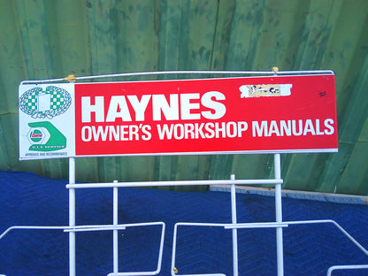 Vintage Haynes Workshop Manuals display rack