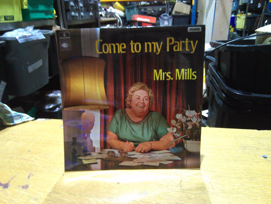 Vintage Come to my Party by Mrs. Mills Vinyl Record