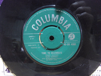Snow Coach/ Time to Celebrate by Russ Conway vintage vinyl