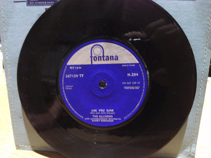 Are You Sure/ There's One Thing More by The Allisons vintage record