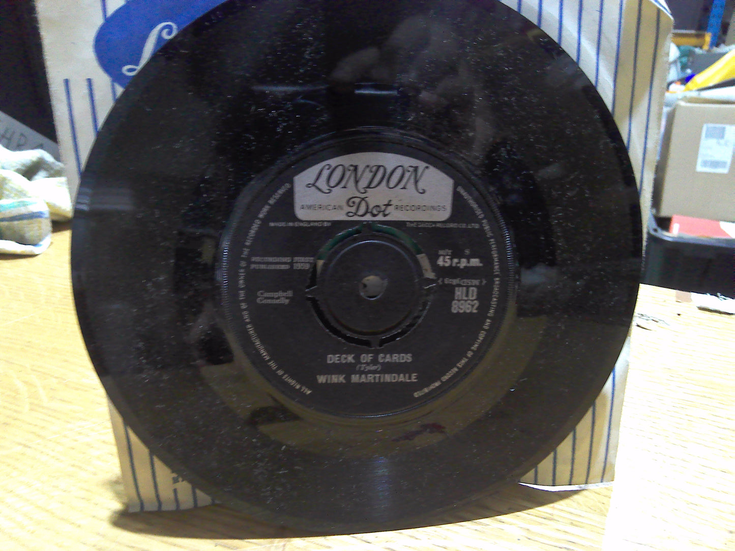 Deck of Cards/Now you Know How it Feels by Wink Martindale vintage vinyl
