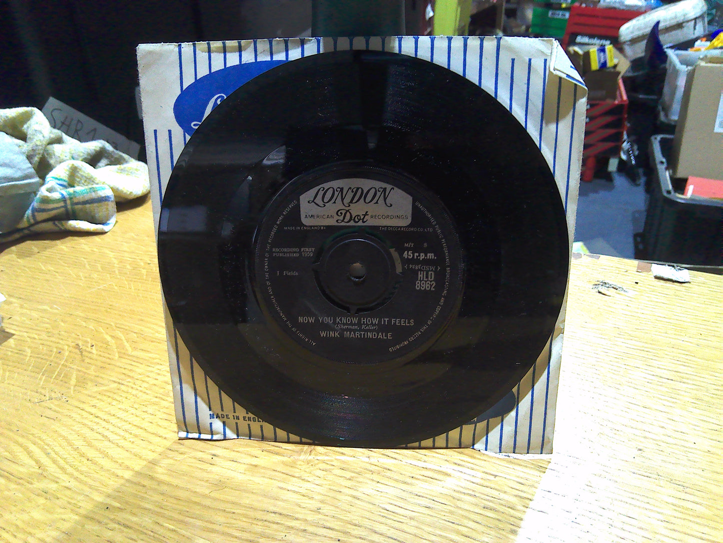 Deck of Cards/Now you Know How it Feels by Wink Martindale vintage vinyl