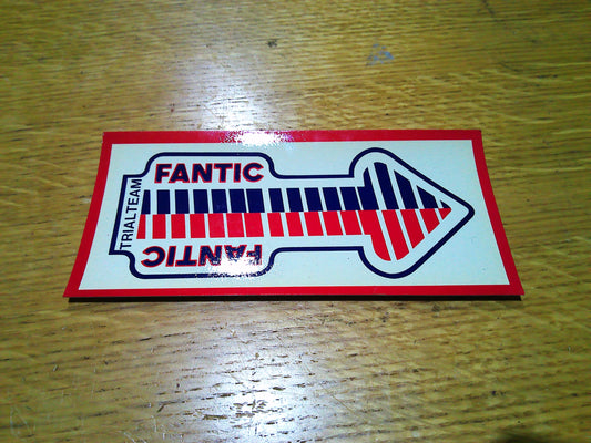 Genuine Fantic Trail Team Racetrack/Paddock card signs