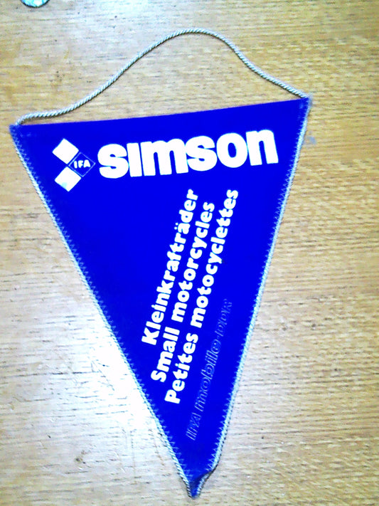 Genuine Vintage Simson Racing pennant