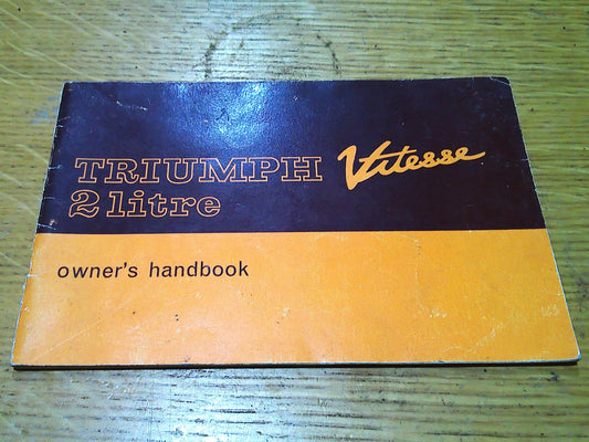 Triumph Vitesse 2L Owner's Handbook