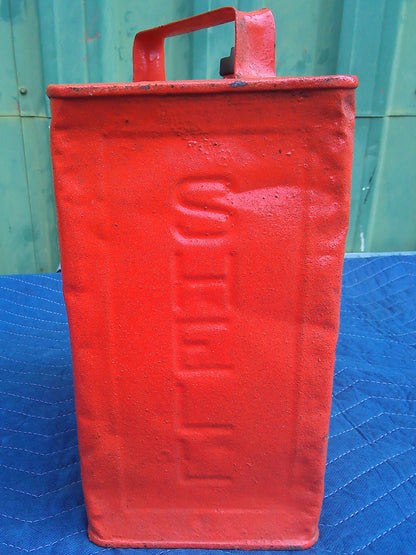 Vintage Shell Motor Spirit oil can
