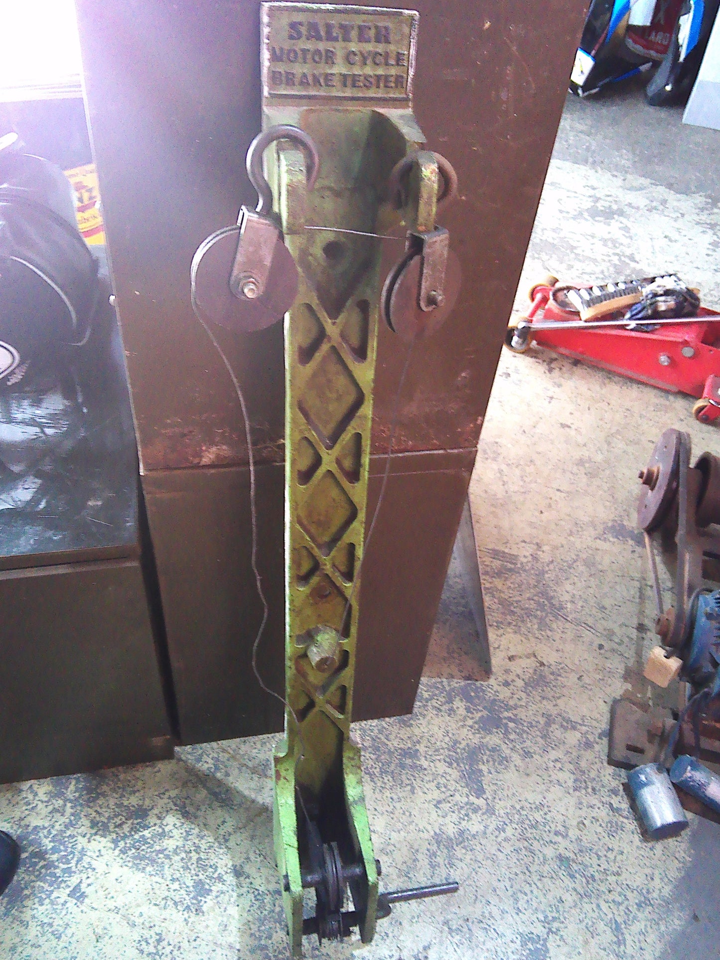 Salter vintage metal motorcycle Brake tester