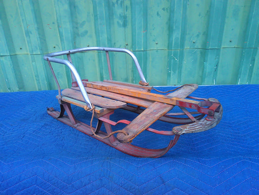 Vintage Flexible Flyer wooden sled