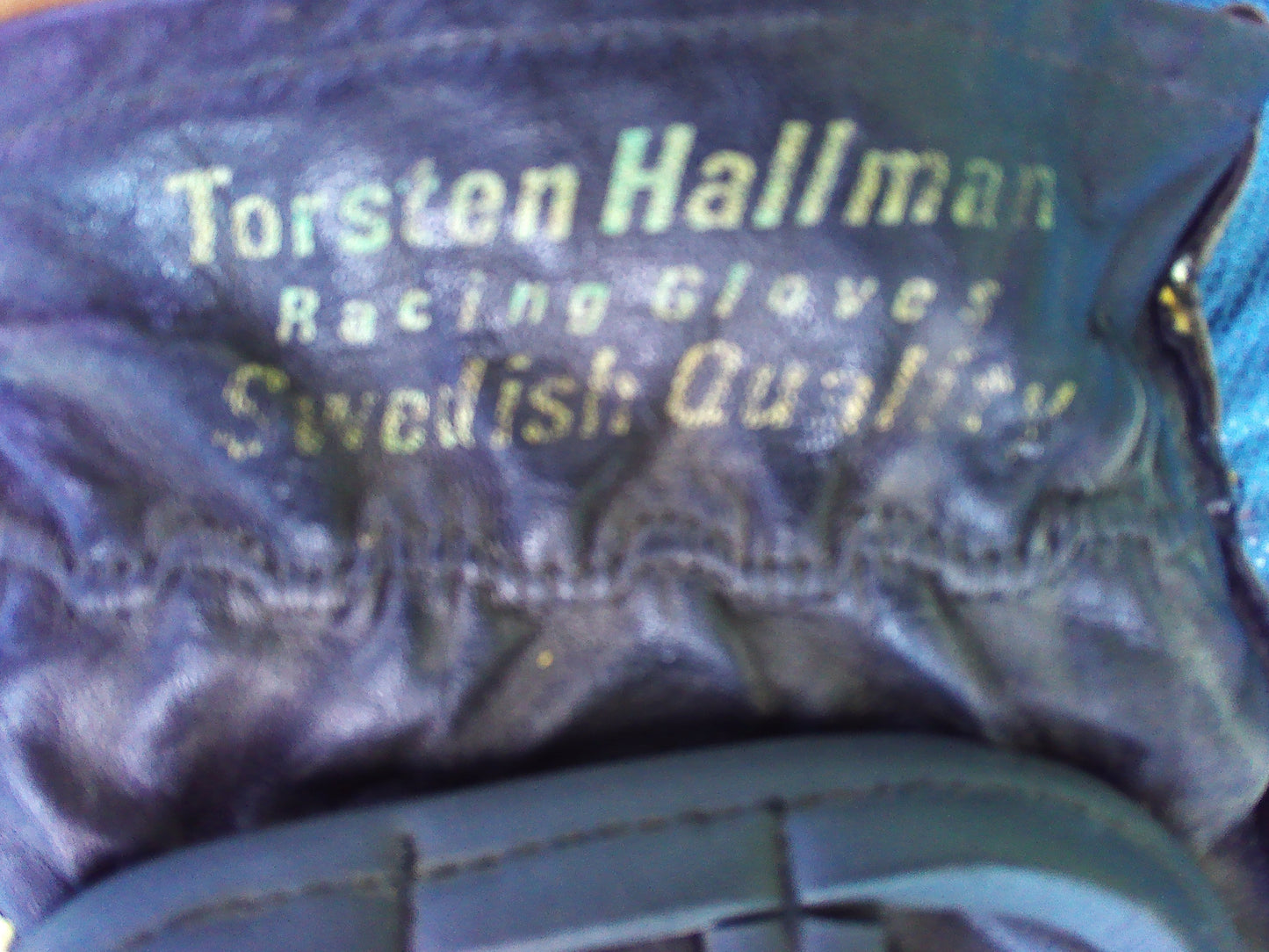 Torsten Hallman leather racing gloves