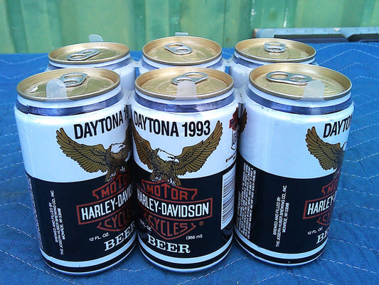 Daytona 1993 Harley Davidson Beer cans 6 pack