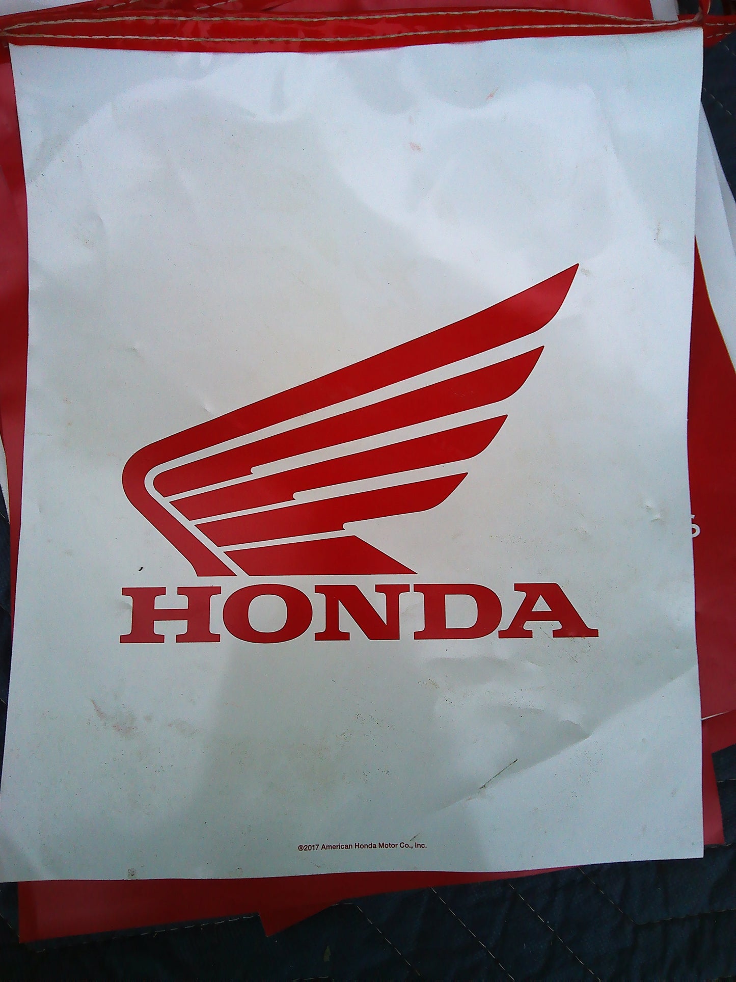 2017 Honda Ride Red sales event bunting