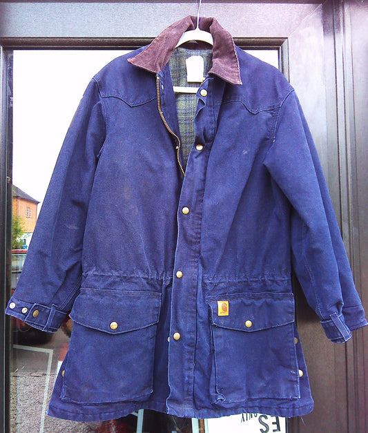 Blue Carhartt Chore Coat Small-Regular