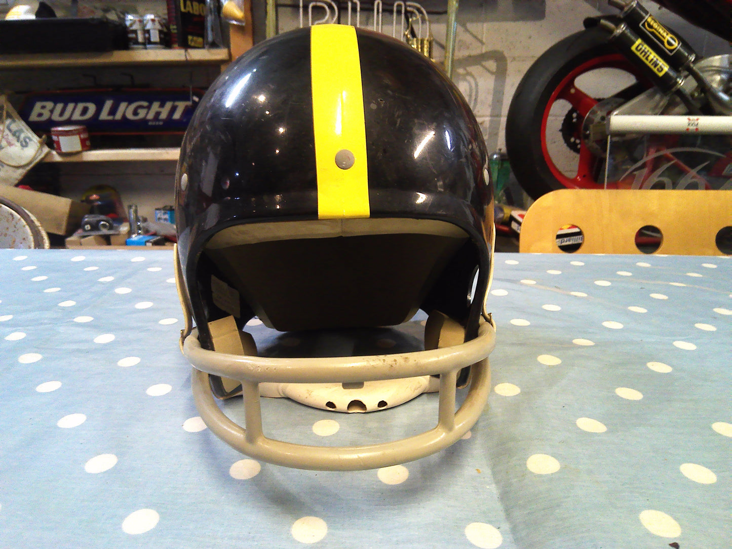 Vintage genuine NFL Pittsburgh Steelers player helmet