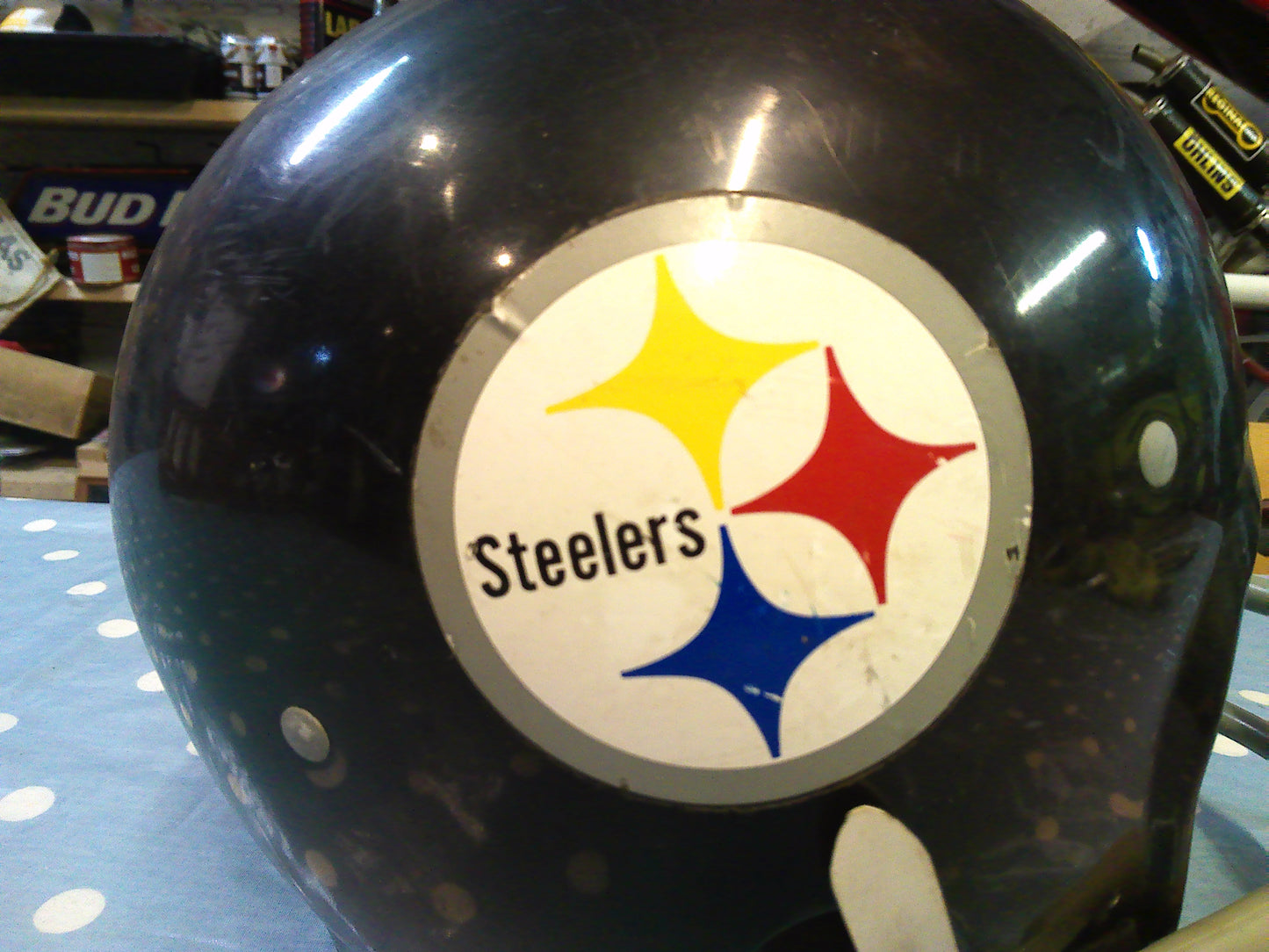 Vintage genuine NFL Pittsburgh Steelers player helmet