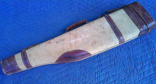 P. Boisnard Vintage leather/ canvas rifle case