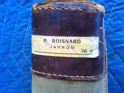 P. Boisnard Vintage leather/ canvas rifle case