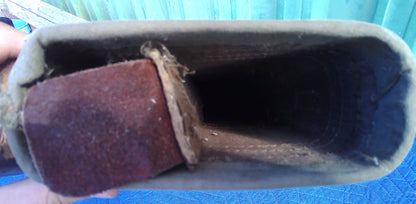 P. Boisnard Vintage leather/ canvas rifle case