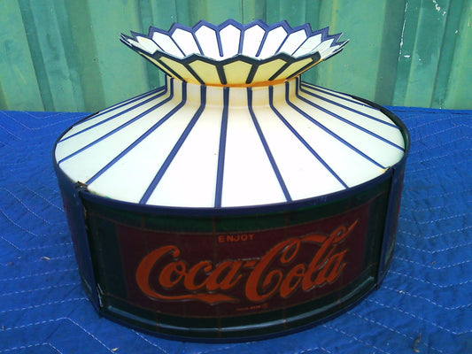 Vintage Coca Cola plastic lamp shade