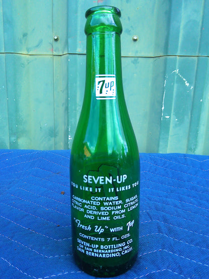 Individual assorted glass soda bottles
