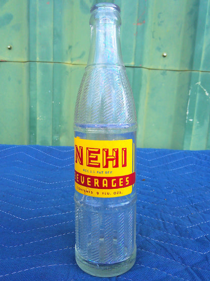 Individual assorted glass soda bottles